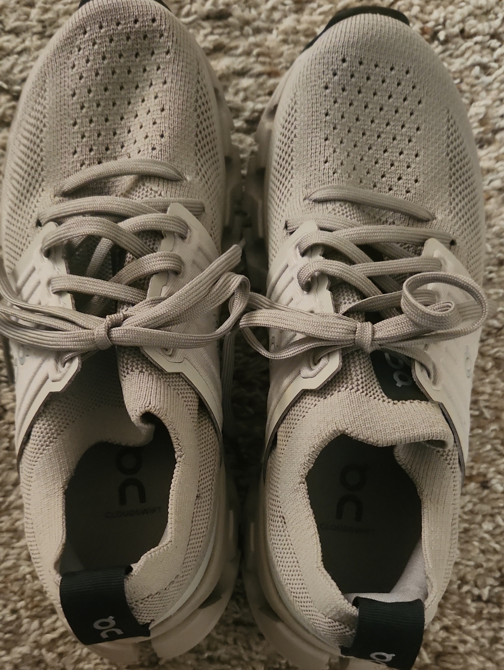 On Cloudswift 3 Cinder Fog Running Sneakers - Picture 5 of 6